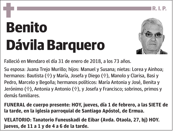 Benito Dávila Barquero