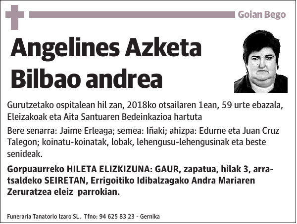 Angelines Azketa Bilbao