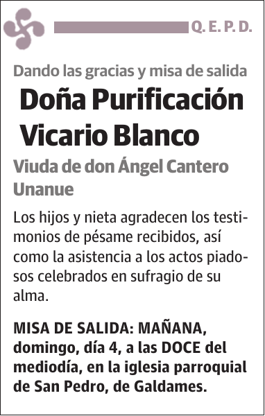 Purificación Vicario Blanco