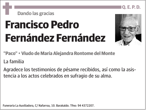 Francisco Pedro Fernández Fernández