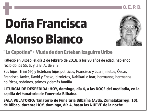 Francisca Alonso Blanco