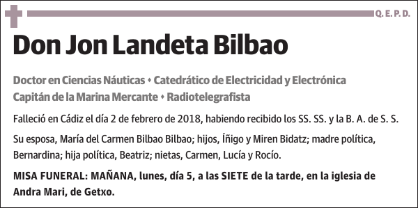 Jon Landeta Bilbao