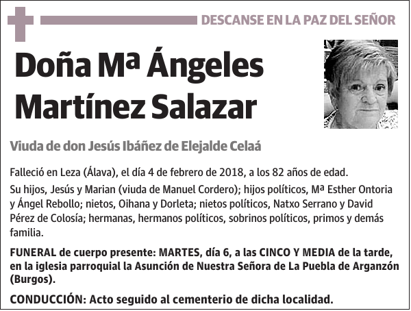 Mª Ángeles Martínez Salazar