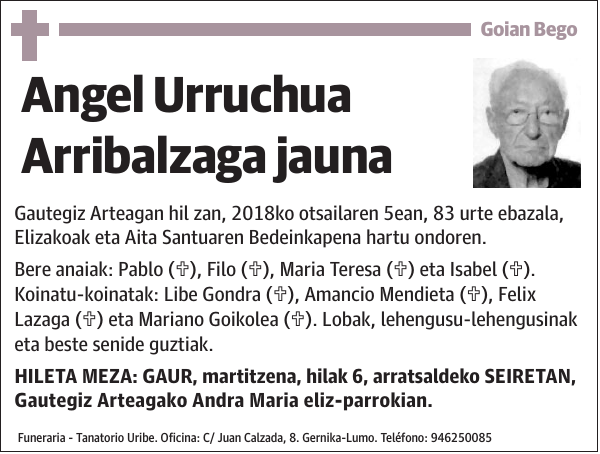 Angel Urruchua Arribalzaga