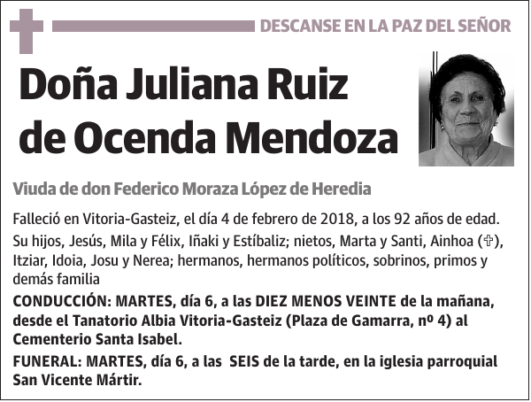 Juliana Ruiz de Ocenda Mendoza