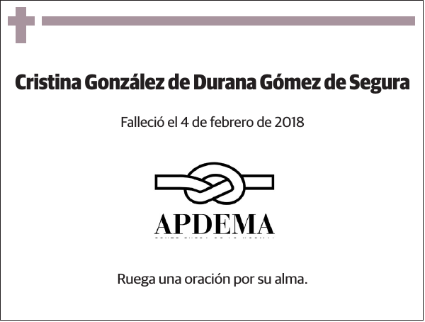 Cristina González de Durana Gómez de Segura