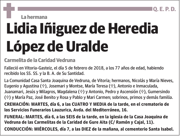 Lidia Iñiguez de Heredia López de Uralde