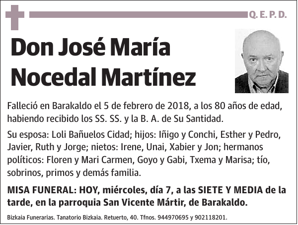 José María Nocedal Martínez