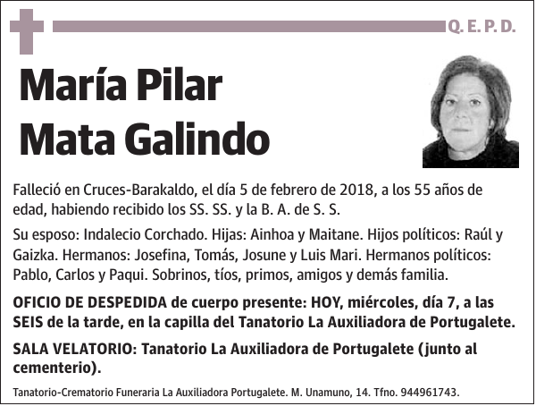 María Pilar Mata Galindo