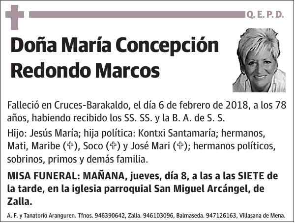 María Concepción Redondo Marcos