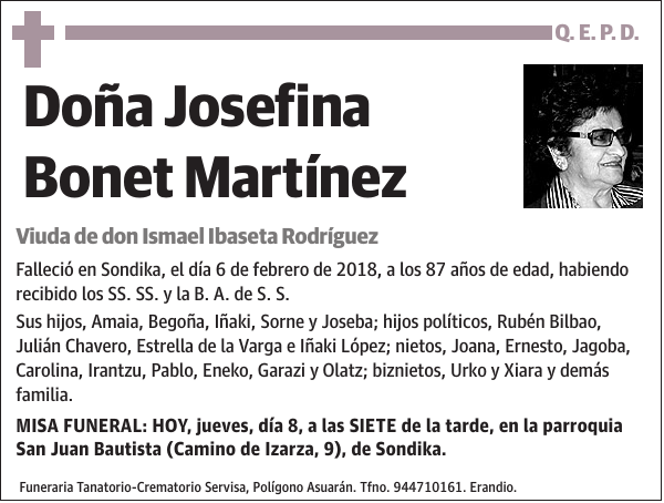 Josefina Bonet Martínez