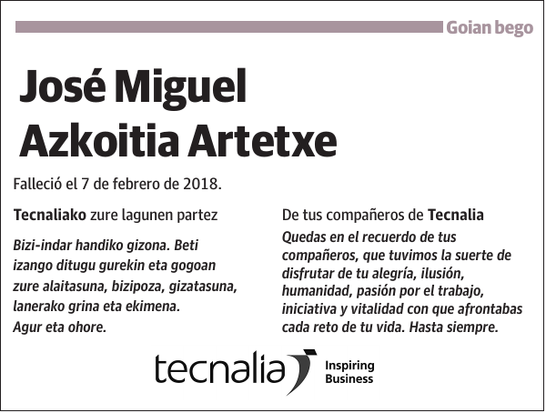 Jose Miguel Azkoitia Artetxe