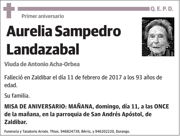 Aurelia Sampedro Landazabal