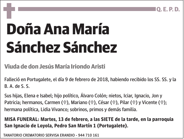 Ana María Sánchez Sánchez