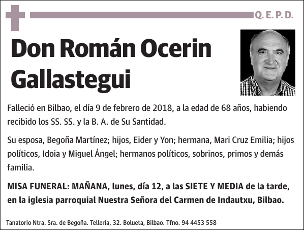 Román Ocerin Gallastegui