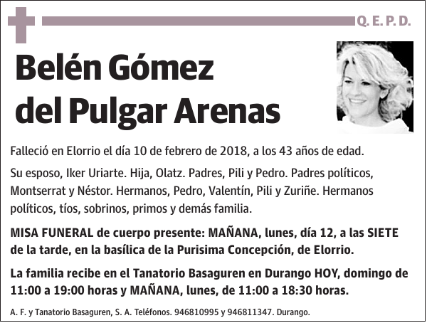 Belén Gómez del Pulgar Arenas