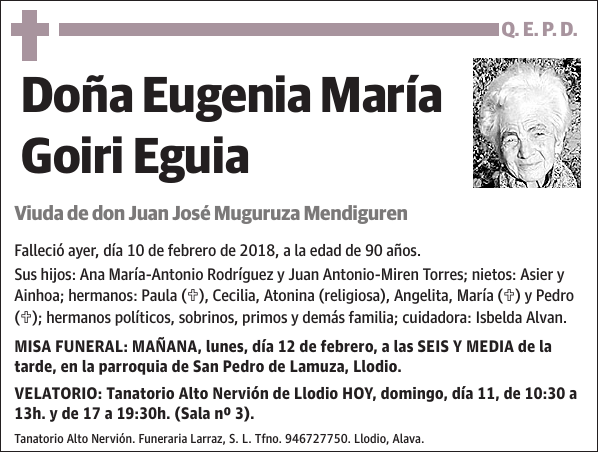 Eugenia María Goiri Eguia