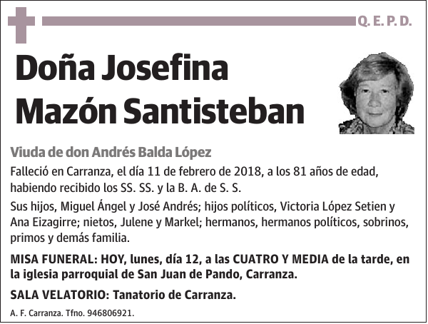 Josefina Mazón Santisteban