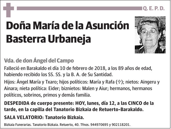 María de la Asunción Basterra Urbaneja