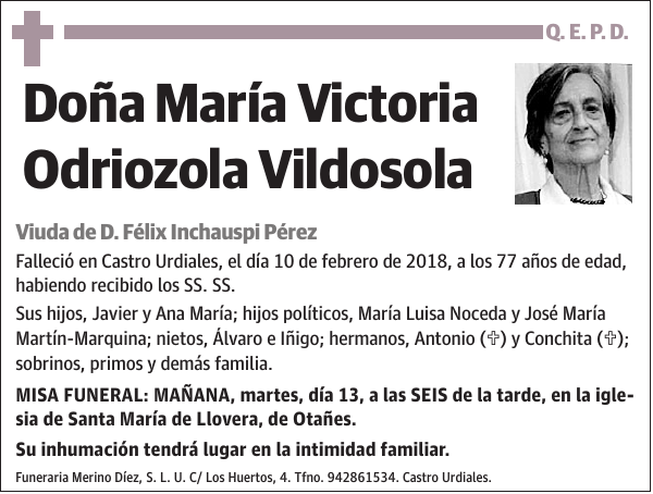 María Victoria Odriozola Vildosola