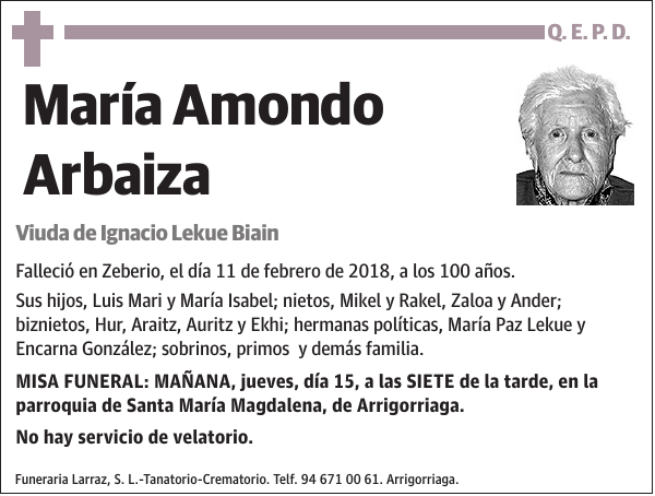 María Amondo Arbaiza