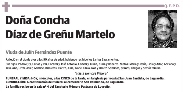 Concha Díaz de Greñu Martelo