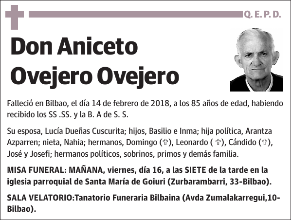 Aniceto Ovejero Ovejero