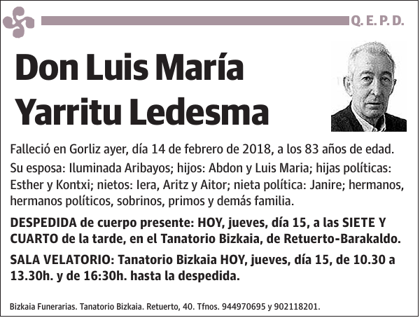 Luis María Yarritu Ledesma