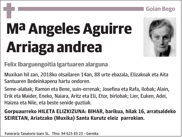 Mª Angeles Aguirre Arriaga