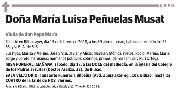 María Luisa Peñuelas Musat