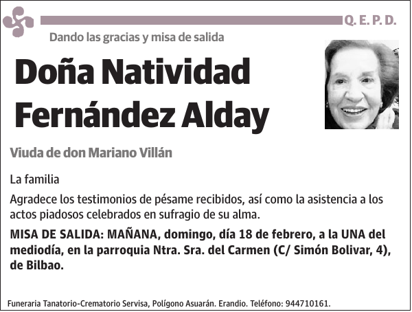 Natividad Fernández Alday