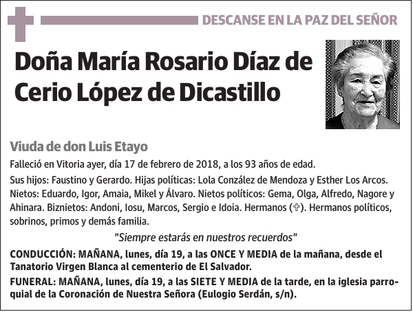 María Rosario Díaz de Cerio López de Dicastillo