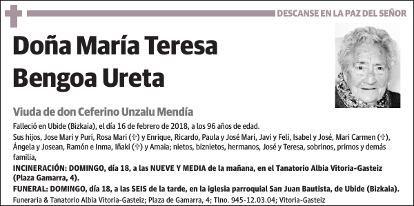 María Teresa Bengoa Ureta