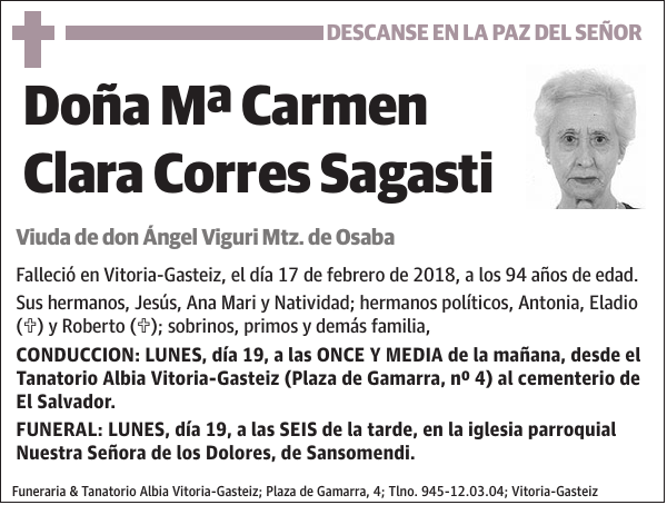 Mª Carmen Clara Corres Sagasti