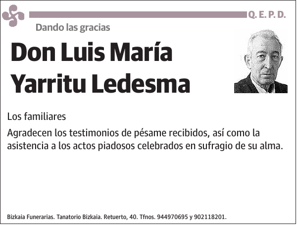 Luis María Yarritu Ledesma