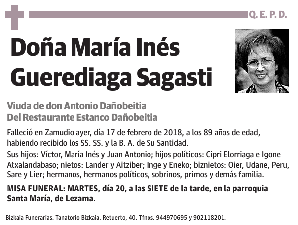 María Inés Guerediaga Sagasti