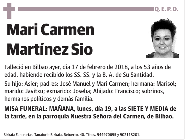 Mari Carmen Martínez Sio