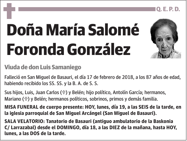 María Salomé Foronda González