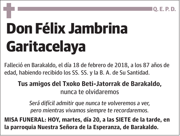 Félix Jambrina Garitacelaya