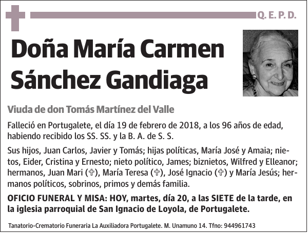 María Carmen Sánchez Gandiaga