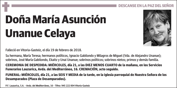 María Asunción Unanue Celaya