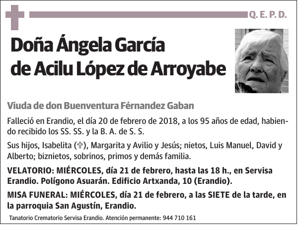 Ángela García de Acilu López de Arroyabe