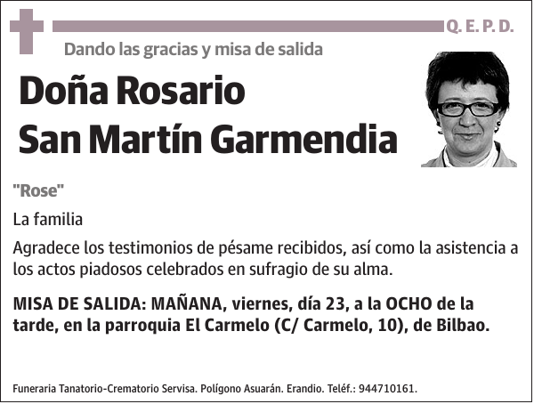 Rosario San Martín Garmendia