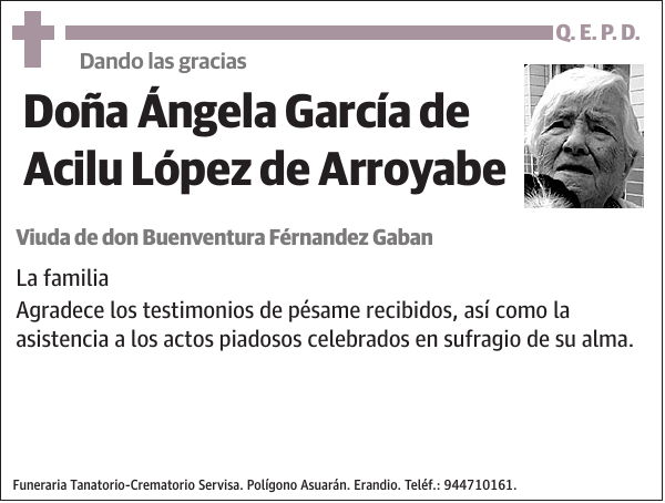 Ángela García de Acilu López de Arroyabe