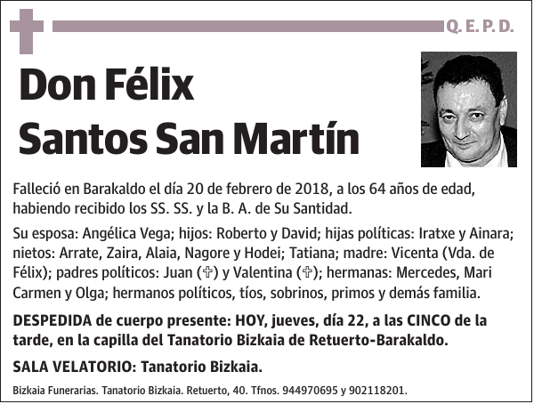 Félix Santos San Martín