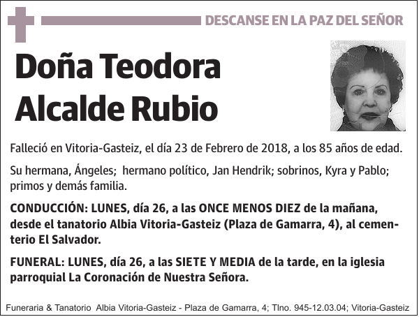 Teodora Alcalde Rubio