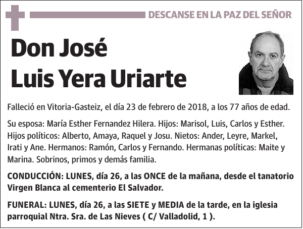 José Luis Yera Uriarte