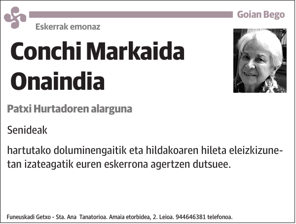 Conchi Markaida Onaindia