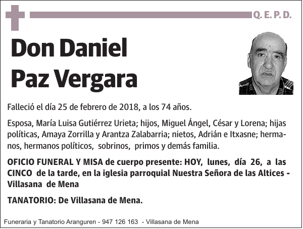 Daniel Paz Vergara