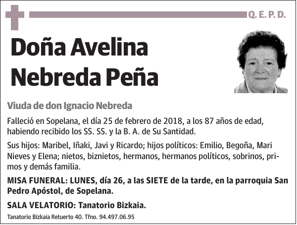 Avelina Nebreda Peña